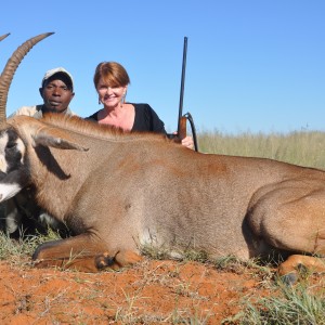 Hunting Roan with Wintershoek Johnny Vivier Safaris in SA