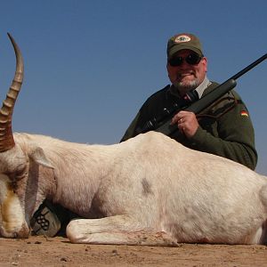 Hunting White Blesbok with Wintershoek Johnny Vivier Safaris in SA
