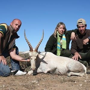 Hunting White Blesbok with Wintershoek Johnny Vivier Safaris in SA