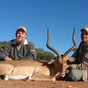 Hunting Impala with Wintershoek Johnny Vivier Safaris in SA