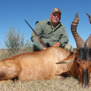 Hunting Red Hartebeest with Wintershoek Johnny Vivier Safaris in SA