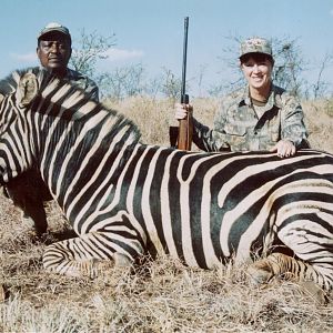 Hunting Burchell Zebra with Wintershoek Johnny Vivier Safaris in SA