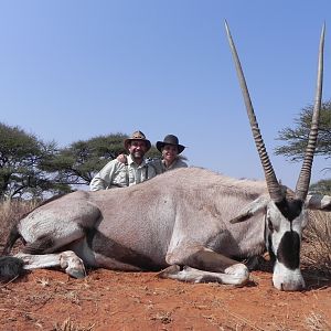 Hunting Gemsbuck with Wintershoek Johnny Vivier Safaris in SA