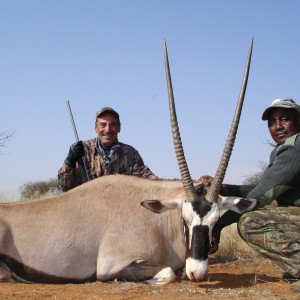 Hunting Gemsbuck with Wintershoek Johnny Vivier Safaris in SA