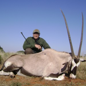 Hunting Gemsbuck with Wintershoek Johnny Vivier Safaris in SA