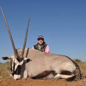 Hunting Gemsbuck with Wintershoek Johnny Vivier Safaris in SA