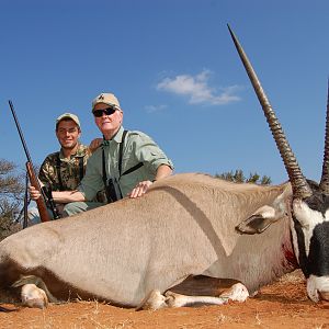 Hunting Gemsbuck with Wintershoek Johnny Vivier Safaris in SA