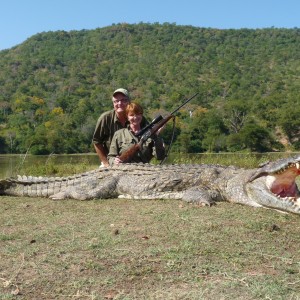 Hunting Crocodile with Wintershoek Johnny Vivier Safaris in SA