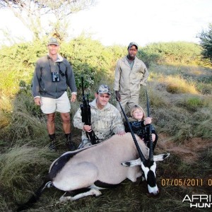 Hunting Oryx in Namibia