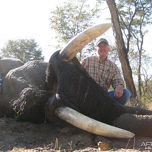 53 lbs Elephant hunted in the Caprivi Namibia