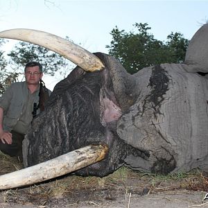 54 lbs Elephant hunted in the Caprivi Namibia