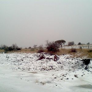 Snow in the southwestern part of Namibia