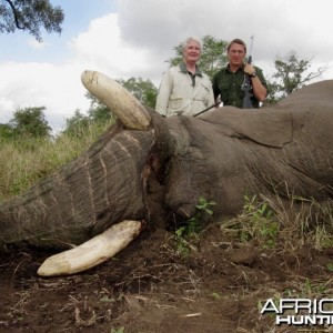 June 2011 Elephant hunt-Threeways Safaris- PH Quinn Kloppers