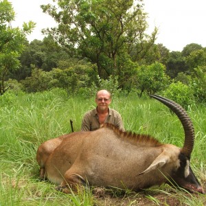 29 inch Roan hunted in CAR with Central African Wildlife Adventures