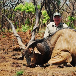 56 inch Eland hunted in CAR with Central African Wildlife Adventures