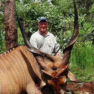 50 inch Eland hunted in CAR with Central African Wildlife Adventures