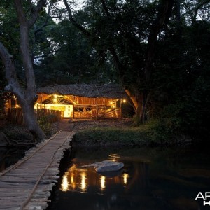 Main camp in CAR with Central African Wildlife Adventures
