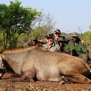 Very old 26 inch Roan hunted in CAR with Central African Wildlife Adventure