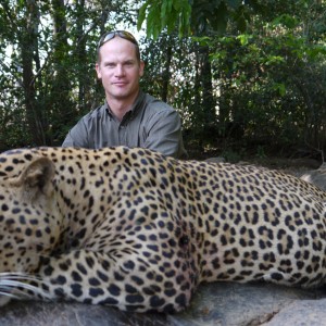 Leopard hunted in Central African Republic with CAWA