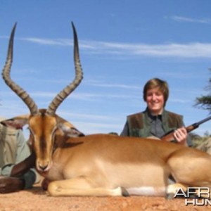 Hunting Impala with Wintershoek Johnny Vivier Safaris in SA