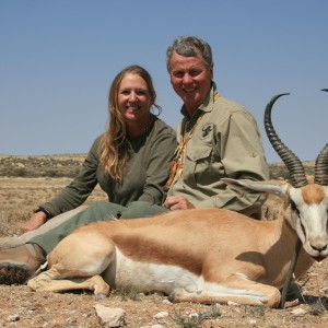 Springbuck trophy with Kowas Hunting Safaris