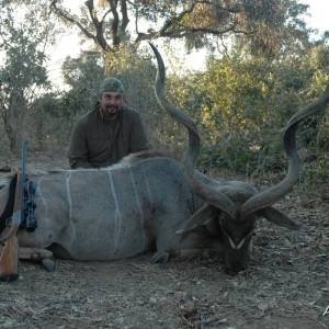 55 inch Kudu hunted in Zimbabwe