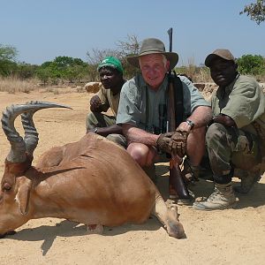 Hunting Hartebeest in CAR with Rudy Lubin Safaris