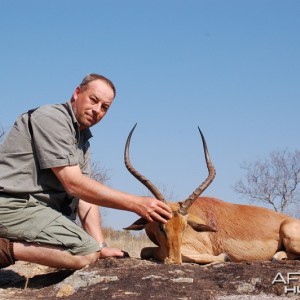 Impala hunted in Zimbabwe