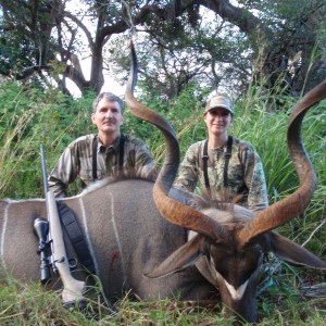My daughter's 54" Kudu shot in South Africa - 2011