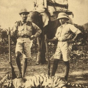 Hunters with Tiger ca 1930