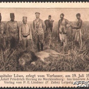 Hunting Lion in ca 1907