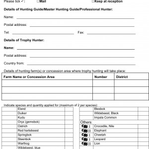 Application To Hunt For Trophies