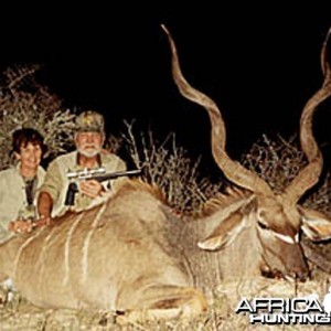 Kudu hunted with a handgun