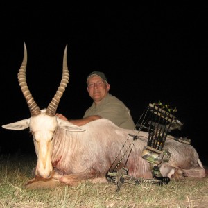 White Blesbuck hunted with Andrew Harvey Safaris