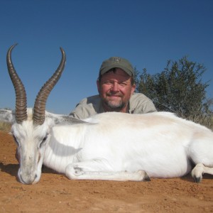 White Springbuck hunted with Andrew Harvey Safaris