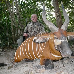 Bongo hunted in Central Africa with Club Faune