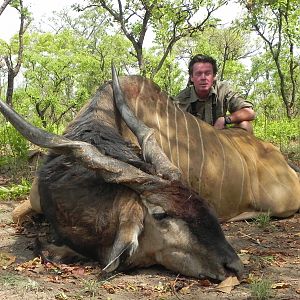 Lord Derby Eland hunted in Central Africa with Club Faune