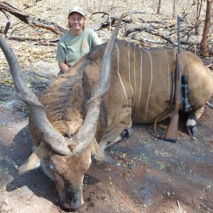 Lord Derby Eland hunted in Central Africa with Club Faune