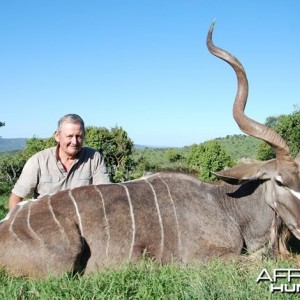 Richard Ahern's 50.5 inches Kudu Bull shot at Induna Safaris, the 2012 reco
