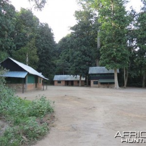 Hunting camp in Congo