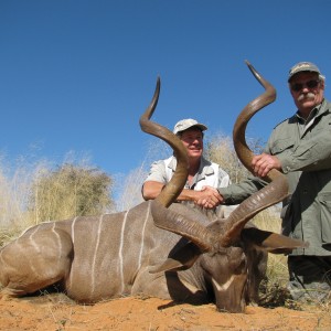 59 1/2 and 62 inch Kudu hunted in Namibia