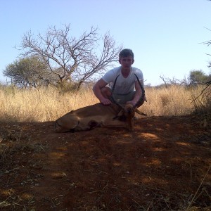 25 inch rowland ward impala taken with crossbow