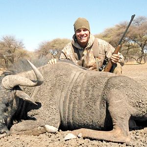 Blue wildebeest hunted with Ozondjahe Hunting Safaris in Namibia