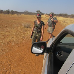 Myself & the wife returning to the hunting vehicle