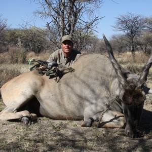 Bowhunting Cape Eland in Namibia