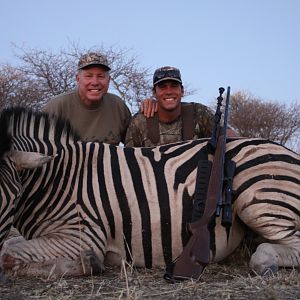 Hunting Burchell's Zebra in Namibia