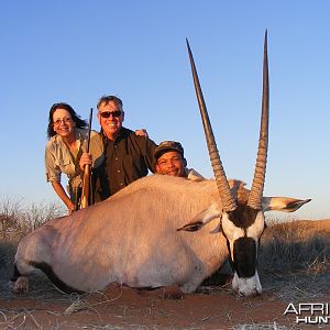 Gemsbok hunted with Wintershoek Johnny Vivier Safaris