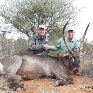 Waterbuck hunted with Wintershoek Johnny Vivier Safaris