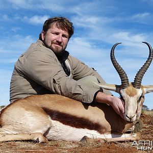 Springbok hunted with Wintershoek Johnny Vivier Safaris