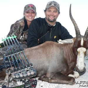 Blesbuck hunted with Wintershoek Johnny Vivier Safaris